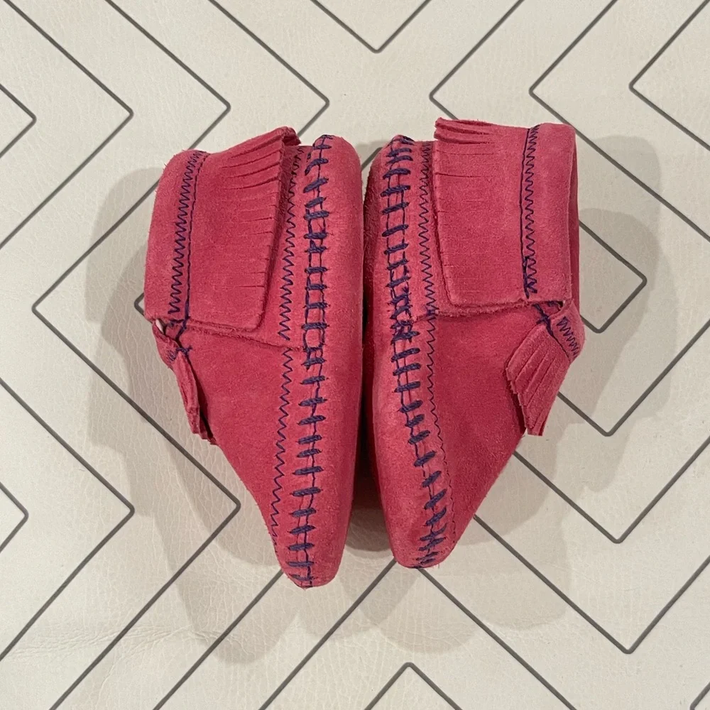 Minnetonka Pink Riley Booties